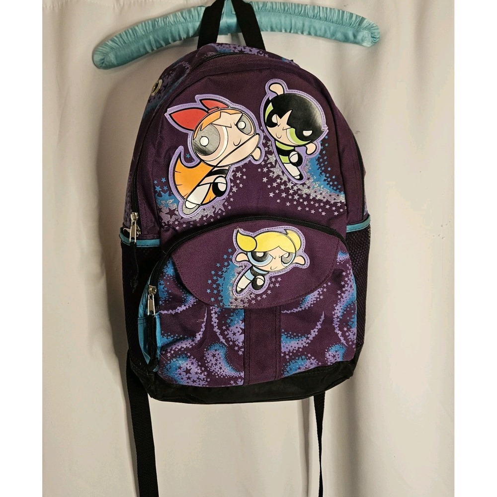 Vintage Powerpuff‎ Girls Cartoon Network Full Size Backpack knapsack collectible